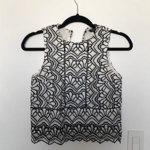 Black and white work shirt